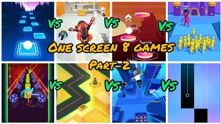 No No No - The FatRat With 8 Games In One Screen | Tiles Hop :Edm Rush!, Magic Tiles 3......(part-2)
