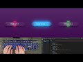 ASMR Programming - Glassmorphism Button Hover Effects using Html CSS - No Talking