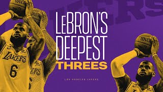 LeBron's DEEPEST 3s with the Lakers (That Get Farther and Farther Away)