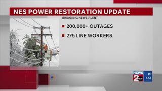 NES power restoration update: 5:06 pm Sunday, January 25, 2026