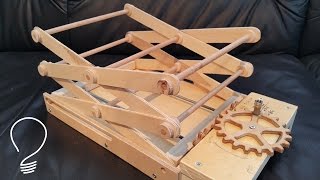 Homemade Scissor Lift (Using Wooden Gears)