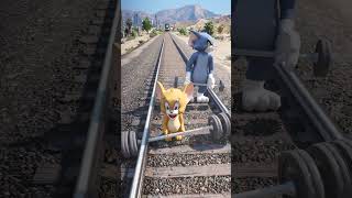 Tom and Jerry Training Thomas The Train 🚆 #shorts