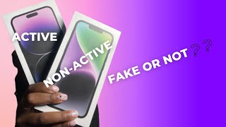 How to distinguish between Active and non active iPhone before buying