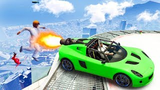 GET LAUNCHED OFF THE TALLEST BUILDING! (GTA 5 Funny Moments)
