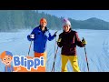 Plain Valley Ski Trails | Blippi | Fun Snow Activities For Kids | Moonbug Kids