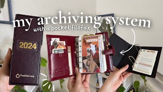 my filofax archiving system 📚