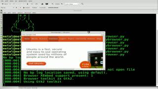 Working with Titles and Addressbars in Python GTK and Webkit - Linux