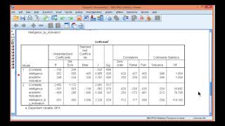 V14.12 - Moderated Multiple Regression in SPSS