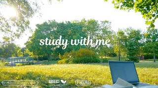 2-HOUR STUDY WITH ME [Pomodoro 25/5] Nature Sounds 🍃 / No Music / Nature Ambience / With Timer