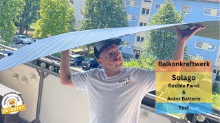 Flexible Solarpanel von Solago im Test: Balkonkraftwerk der Zukunft?!