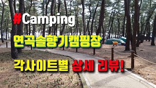 [Camping Vlog #문군] 연곡솔향기캠핑장 각사이트별 상세 리뷰 입니다.