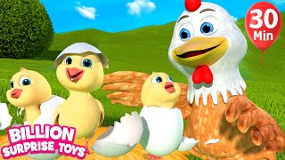 Little Chick in the Egg - BillionSurpriseToys Nursery Rhymes, Kids Songs