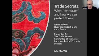 Sections | IP Law | Trade Secrets: Why They Matter and How We Can Protect Them | 7/31/23