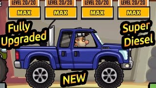 Hill Climb Racing 2 New Vehicle SUPER DIESEL Fully Upgraded