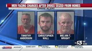 Logan County men facing charges after drugs seized from homes