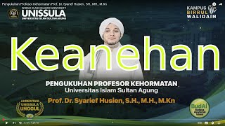 Kejanggalan kelulusan S3 Habib Husien Baagil dan pengangkatannya sebagai Prof. HC UNISSULA Semarang