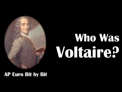 What concept developed by Voltaire was included in the US Constitution?