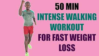 50-Minute Intense Fat Burning Cardio Workout for Fast Weight Loss🔥450 Calories🔥