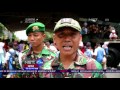 antusias puluhan pelajar berkeliling kota kediri dengan kendaraan tempur tni net24