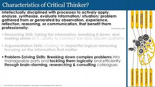 MedEd Webinar - Critical Thinking in Medical Education