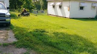 How to Mow a tall lawn