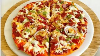 NO OVEN A VERY DELICIOUS pizza recipe in a pan without leavening the dough