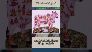 గోమాత  అంతర్దృష్టి - 1 || గోవు నుదురు || Gomatha | Shiva || Matha || Cow #shorts  1