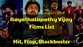 Vijay Box Office Hit, Flop, Blockbuster Movies | All Vijay Films List