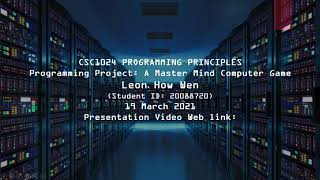 Mastermind Computer Game - CSC1024