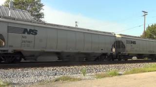 Eastbound NS Grain Train in Fostoria