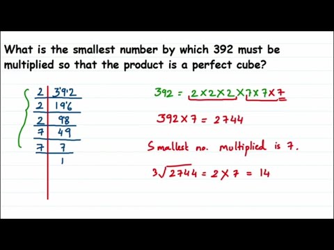 What should be multiplied to 392 to make it a perfect cube?