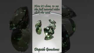 Green Diopside gemstones #shorts