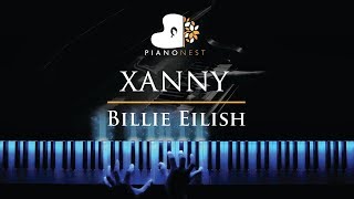 Billie Eilish - xanny - Piano Karaoke / Sing Along Cover with Lyrics