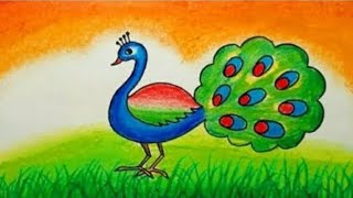 peacock drawing essay pencil republic Day Independence Day special peacock drawing#मोर का चित्र