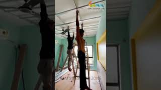 False ceiling frame work testing at Kams Site #trending #youtubeshorts #viral #shorts #reels