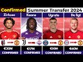 🚨 ALL CONFIRMED TRANSFER SUMMER 2024, ⏳️Ugrate to United 🤯, Zirkzee to United 🔥, De Ligt to United