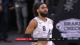 San Antonio Spurs vs  Portland Trail Blazers   Game Highlights