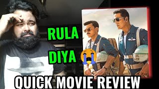 SKYFORCE QUICK MOVIE REVIEW BY AAMIR ANSARI | AKSHAY KUMAR | VEER PAHARIYA