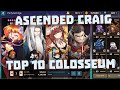 Ascended Craig Tanks for Top 10 Colosseum | Guardian Tales Colosseum Meta Team