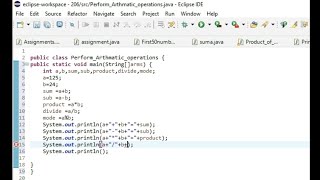Arithmetic Operations || Program || Java || Hindi/Urdu || Parwaz Pro