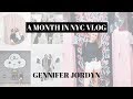 A MONTH IN NYC VLOG | GENNIFER JORDYN