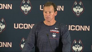 UConn Football Coach Jim Mora speaks ahead of NC State game | Full Interview