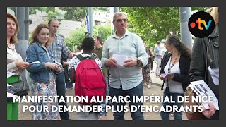 Au collège Parc Impérial de Nice, ils manifestent pour demander plus de personnels