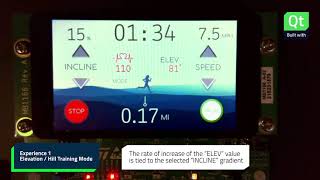 Qt for MCUs Demo: Fitness Console (Treadmill)