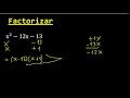 factorizar x^2 12x 13 factores primos metodo de aspa simple y comprobacion