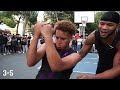Heavyweight FIGHT In Spain! CHAOS At The Park! 5v5 Basketball