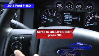 2015 Ford F-150 Oil Light Reset / Service Light Reset