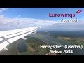 Heringsdorf (Usedom) Approach | Eurowings Airbus A319