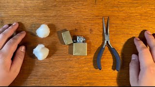 How to Refill Zippo Lighter With New Cotton