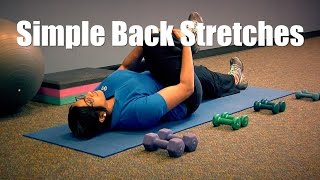 Simple back stretches